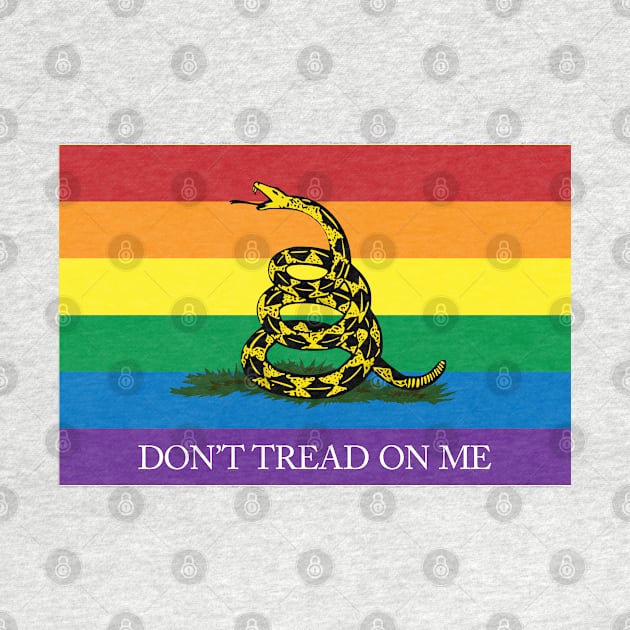 Rainbow Gadsden Flag by Operation Blazing Sword